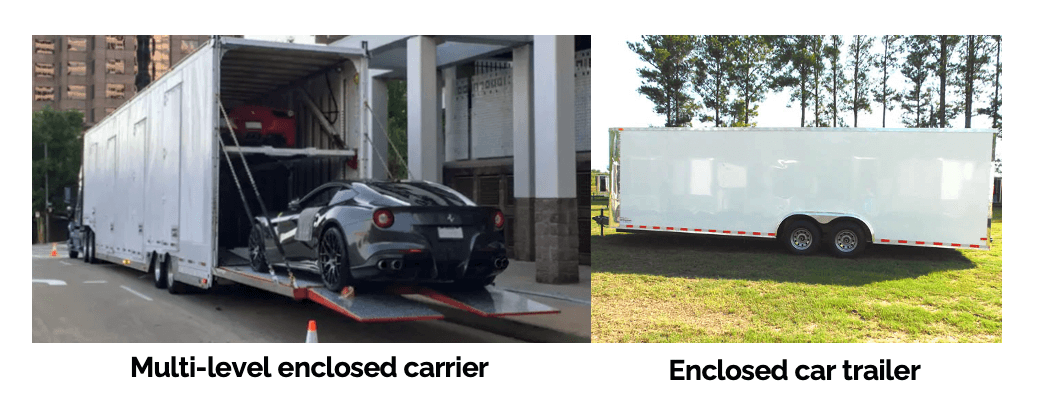 this is what enclosed car carriers look like